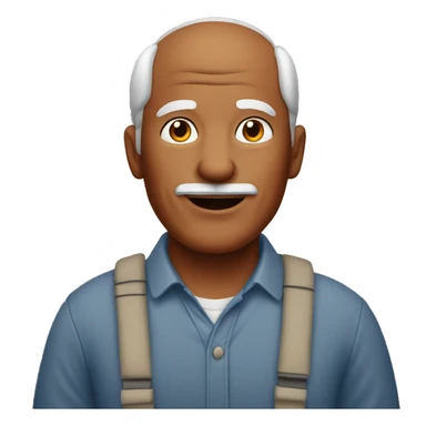 red-haired grandfather without a mustache sticker