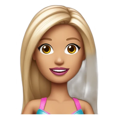 barbie pop star sticker