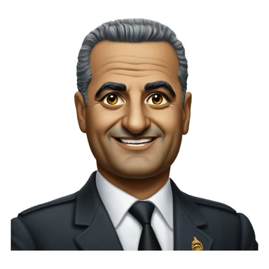 Gamal Abdel Nasser photorealistic sticker