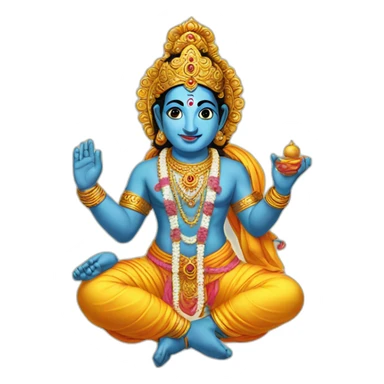 krishna god sticker