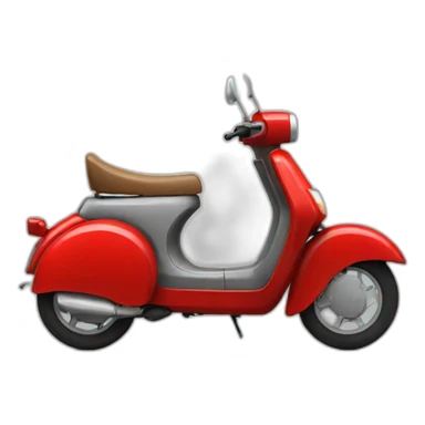 red moped sticker