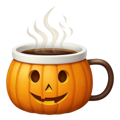 Fall inspired coffee with pumpkin  sticker