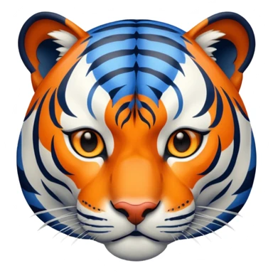 blue tiger sticker