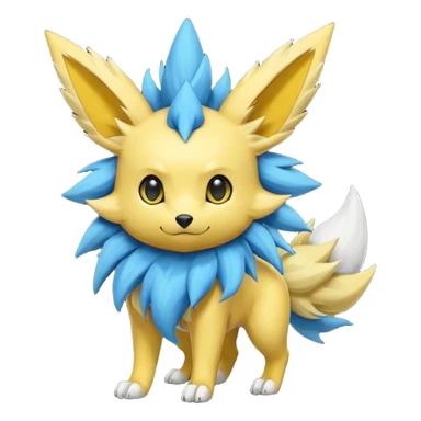 Eeveelution-Jolteon-Luxray-Luxio-fusion-hybrid-animal-Fakémon-Pokémon-creature sticker