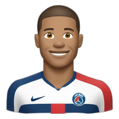 Mbappé, avec un croque top sticker