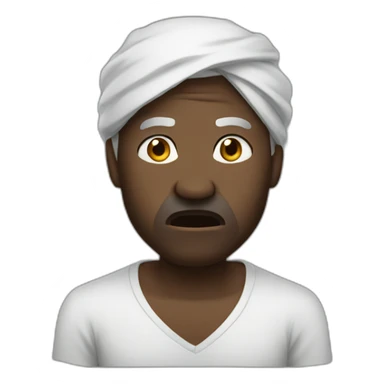 sudanese angry man sticker