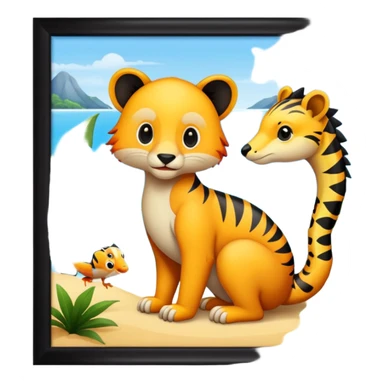  Exotiska Djur sticker