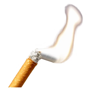 lighted cigarette horizon sticker
