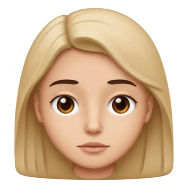 not smiling person sticker