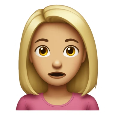 irritated girl sticker