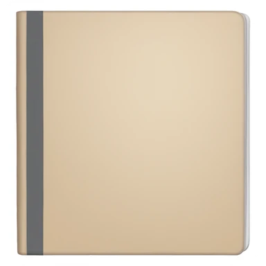 Notebook with blank cover sticker