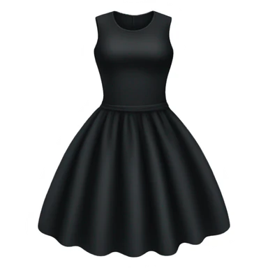 Black dress sticker