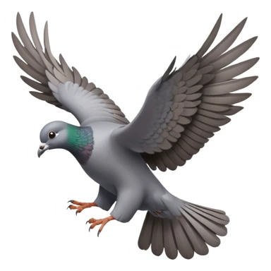 pigeon flying sticker