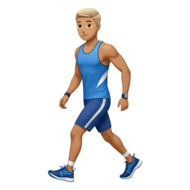 guywalking workout clothes  sticker