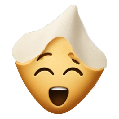 Nose hovering over refined flour sticker