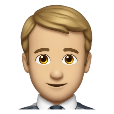 Macron qui envoie un coeur sticker