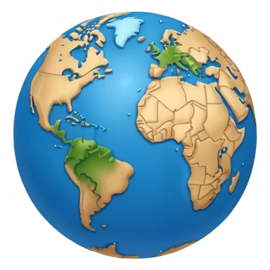 world emoji indicating travel sticker