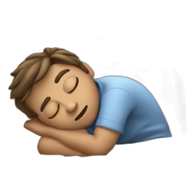 the boy didn't get enough sleep sticker