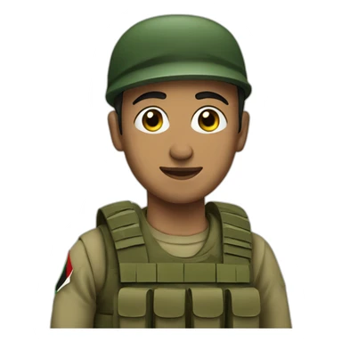 Palestinian soldier sticker
