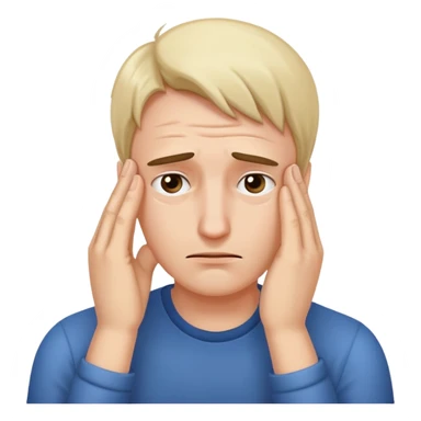 Facepalm but with two hands  sticker