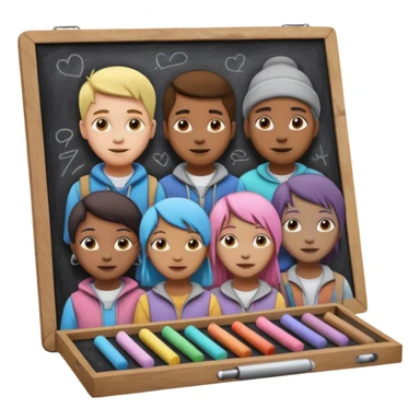 Chalk Drawer + sidewalk board, Street Artists. sticker