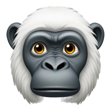 White gorrila sticker