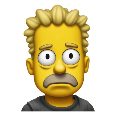 sad bart simpson sticker