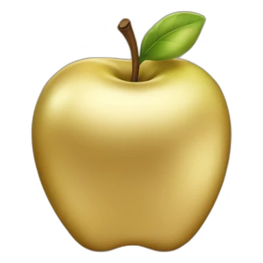 Gold apple sticker