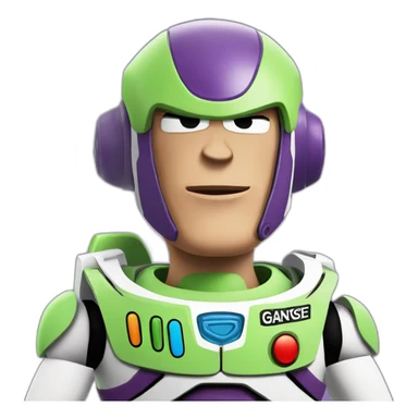 Buzz lightyear, gangster sticker