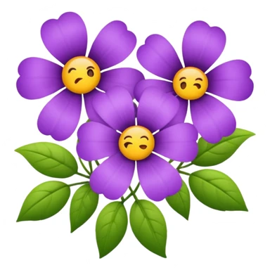 Purple flowers sticker