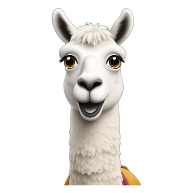 lama avec une caméra sticker