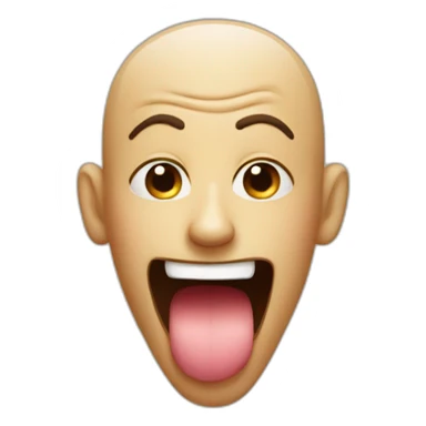 Yoga who sticks out his tongue sticker