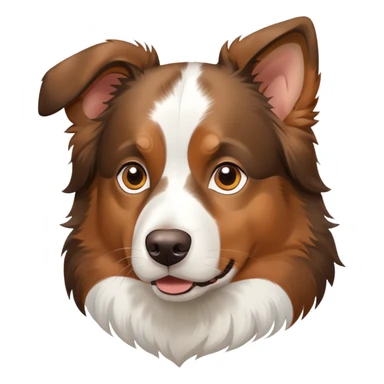 An Australian shepherd  sticker