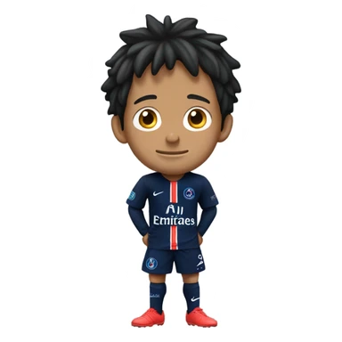 Luffy with psg jersey sticker