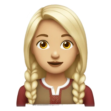 Latvian girl sticker