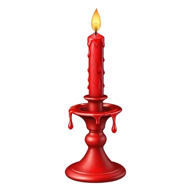 Christmas candle stick sticker
