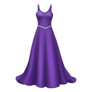 Purple gown dress sticker