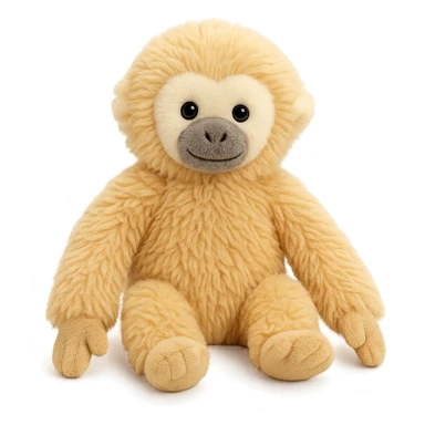cute blonde lar gibbon jellycat plushie sticker