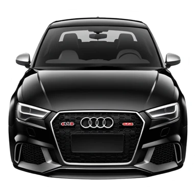 Car Audi rs 3 black sticker