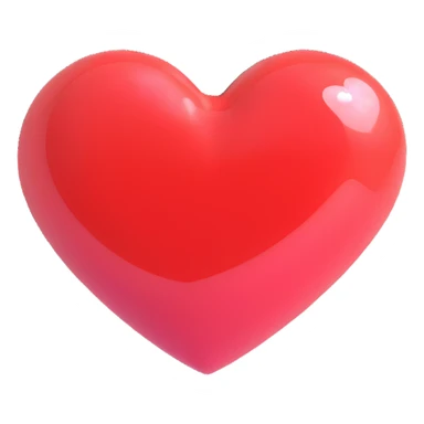 pink sticker shiny finish heart sticker