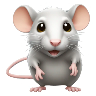 Rat qui se tient debout  sticker