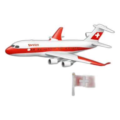  Airplane with switzerland flag sticker