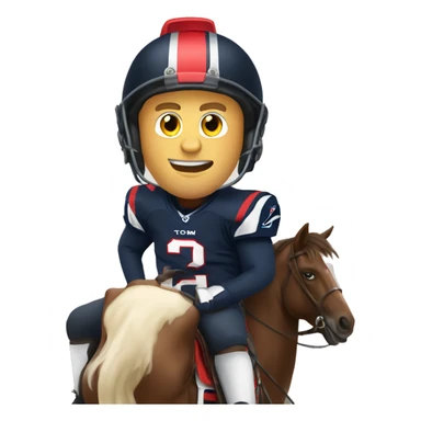 Give me riding a horse with Tom Brady  sticker