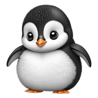 baby penguin with adorable chubby cheeks sticker