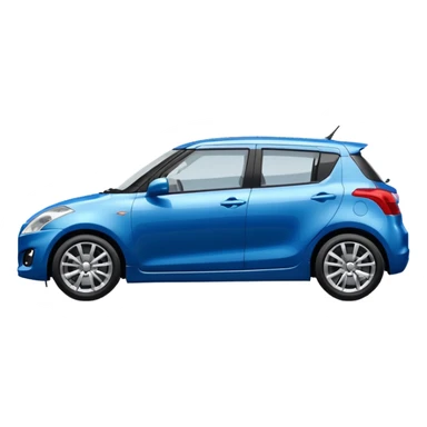 blue suzuki swift side view sticker