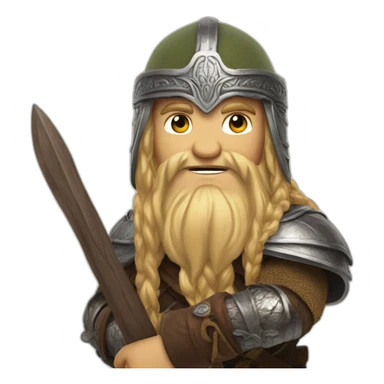 gimli lord of the rings sticker