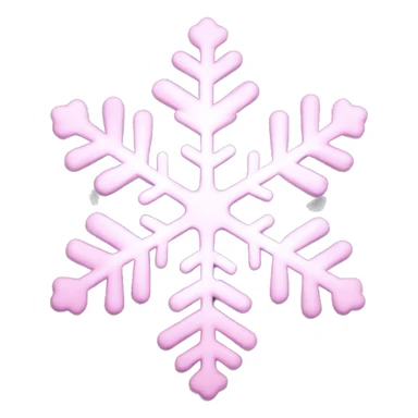 pastel pink snowflake  sticker