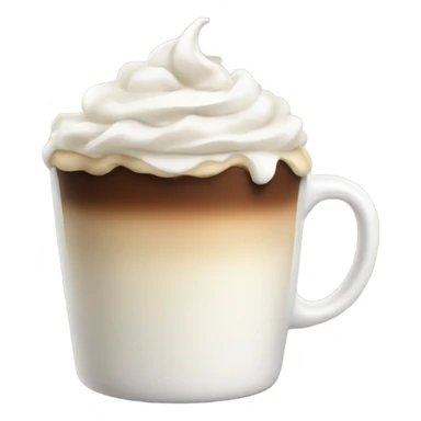 Coffee with whipped cream  sticker