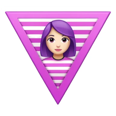 Demi girl flag sticker