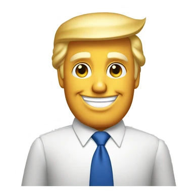 Donald Trump winks and gives a thumbs up sticker